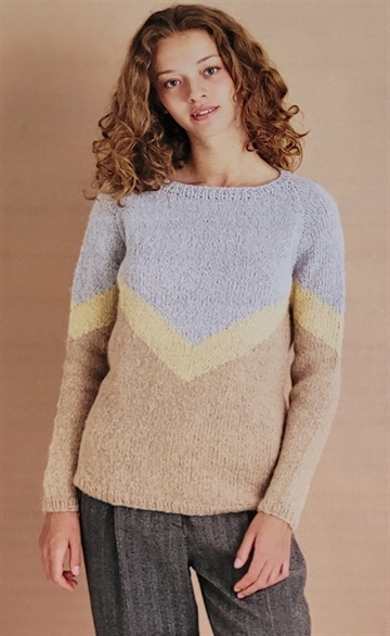 Sweater med grafisk mønster - Elsa Permin